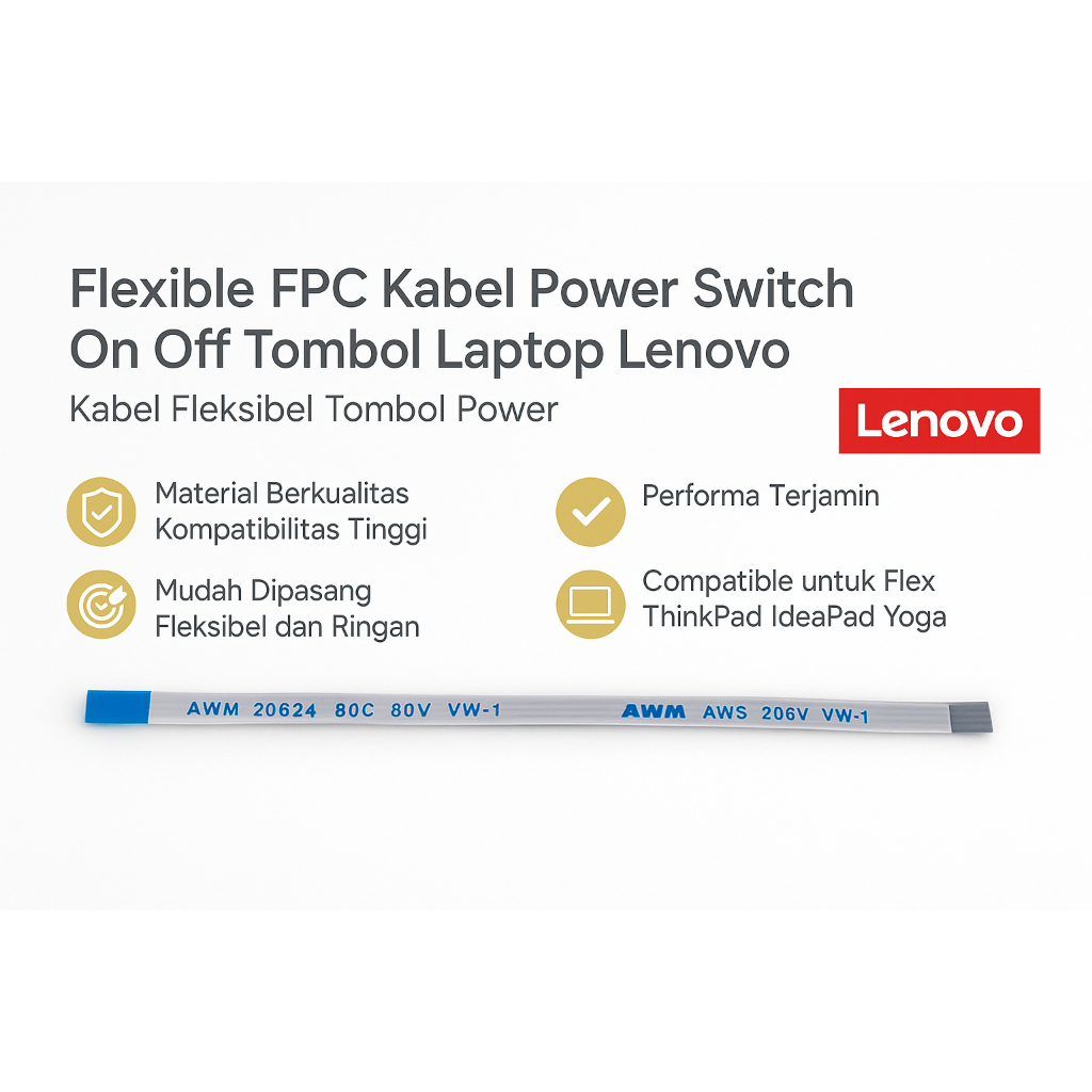 Cara Ganti Kabel Power FPC Lenovo Ideapad Thinkpad Yoga