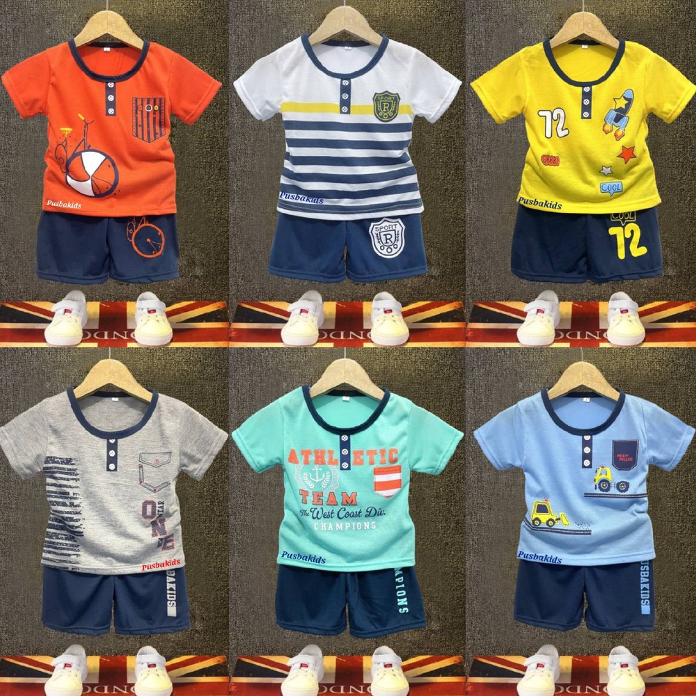 Hemat Pusbakids Set Cowok Baju Setelan Anak Laki Laki Anak BagusBaju Anak Cowok Murah 8 Thn