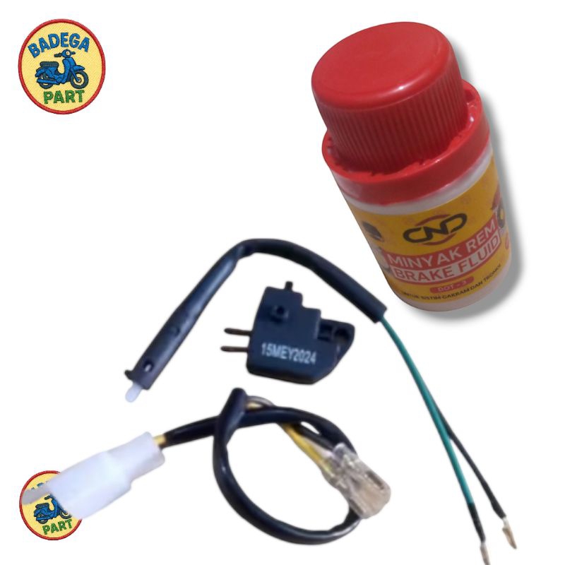paket socket sambungan switch rem/switch rem depan belakang BEAT KARBU/BEAT Fi plus minyak rem