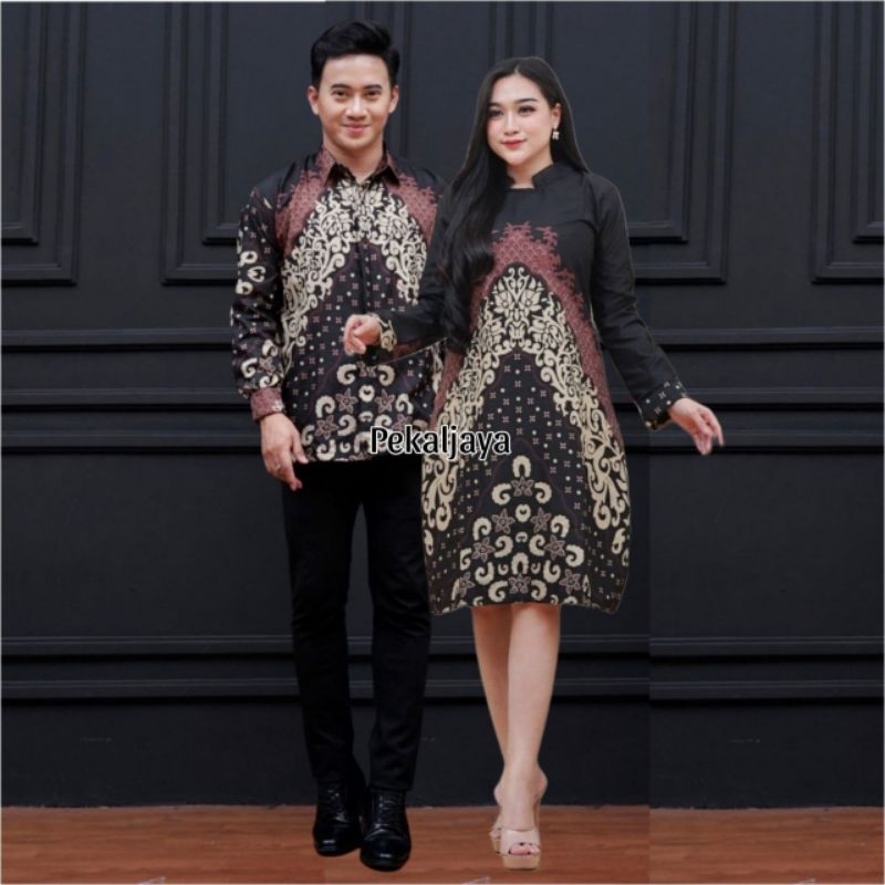 Couple Tunik Batik Tunik Couple Modern Batik Tunik CoupleModern Set Pakaian Couple modern best seler