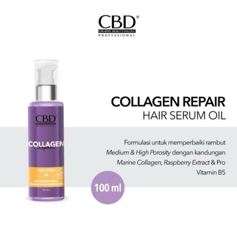 CBD collagen repair Hair serum oil