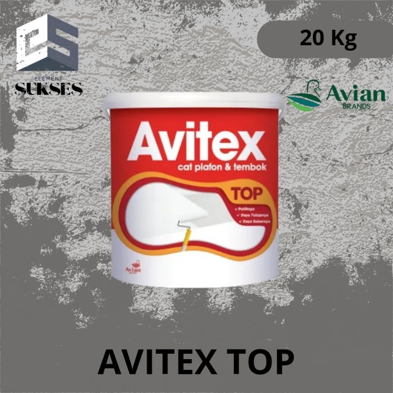 Cat tembok AVITEX TOP 20 KG. Cat tembok. Cat plafon.(SW super white)
