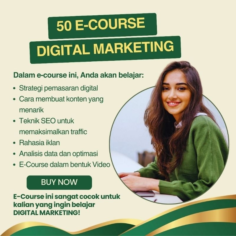 50 Ecourse Digital Marketing Terlengkap dan Termurah