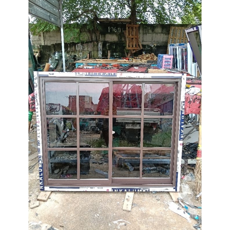 jendela sleding ornamen Aluminium L150 x T100