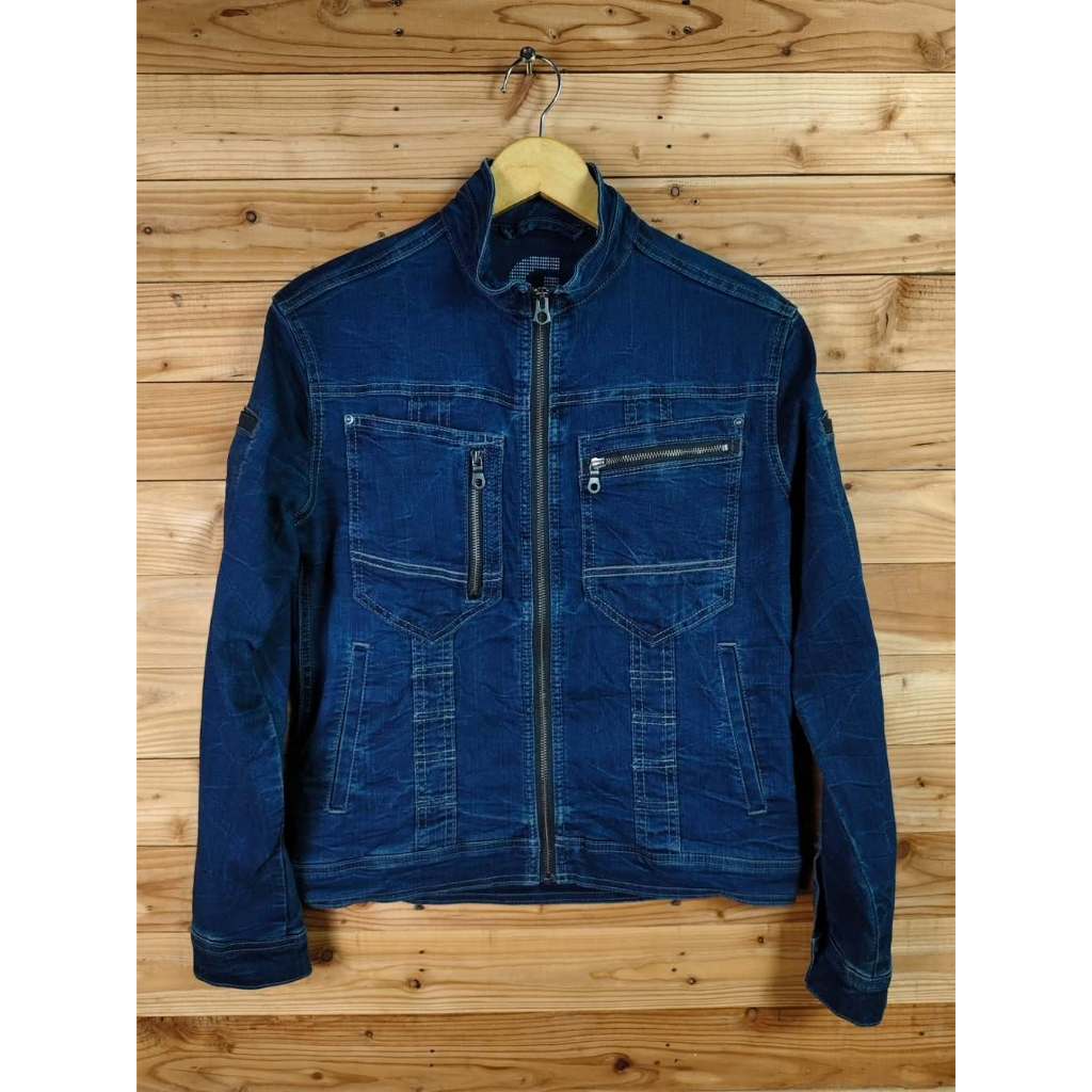 GRANCISCO GC-A700 SUPER STRECH DENIM WORK JACKET SIZE S to M