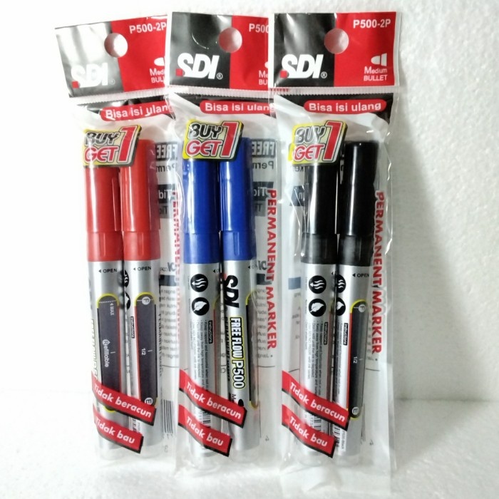 

DISKON TERMURAH!!! Spidol Permanen / Permanent Marker Round Tip SDI P500