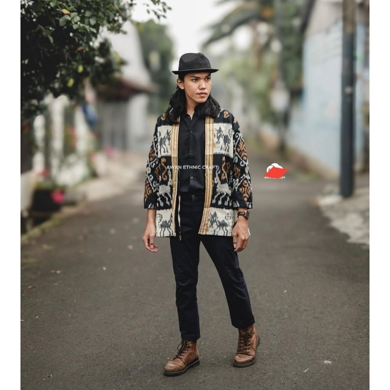 OUTER PRIA TENUN SUMBA ETNIK