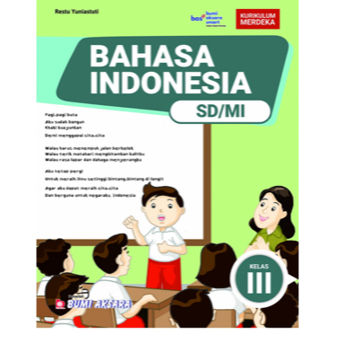 BUKU PAKET BUMI AKSARA SD/MI KELAS 3 KURIKULUM MERDEKA REV TERBARU MATEMATIKA BAHASA INDONESIA IPAS 
