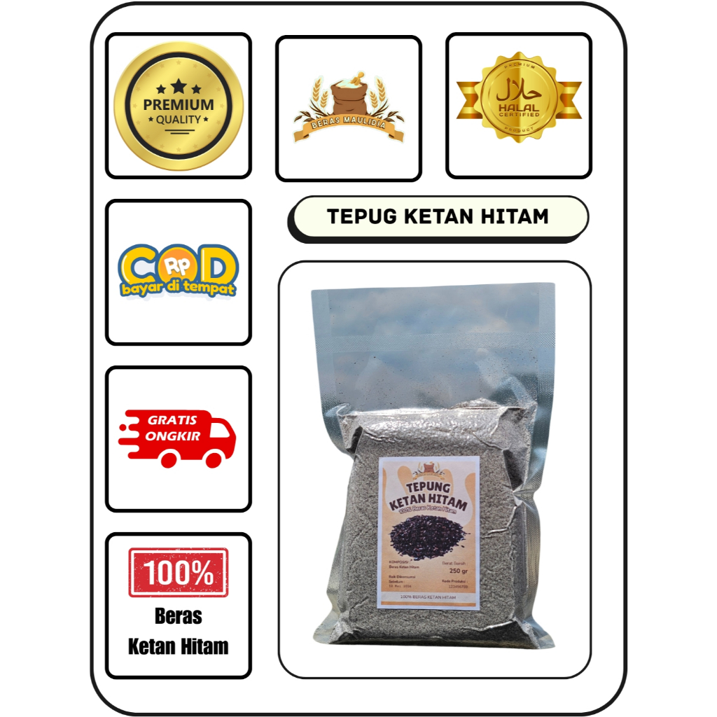 

Tepung Ketan Hitam 500gr Kemasan Vacuum