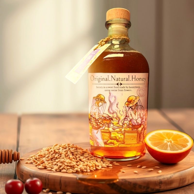 

Organic Wild Forest Honey Raw Honey,Authentic,Pure,Unfiltered Honey All Natural Honey | 500 ml by SVASTHAH ORGANIC