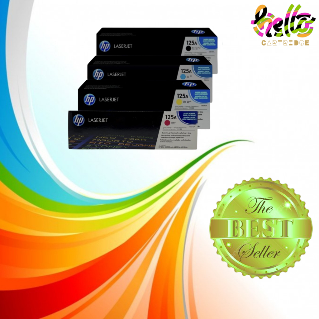 Toner HP 125A 1Set Cartridge Original Printer LaserJet 1200