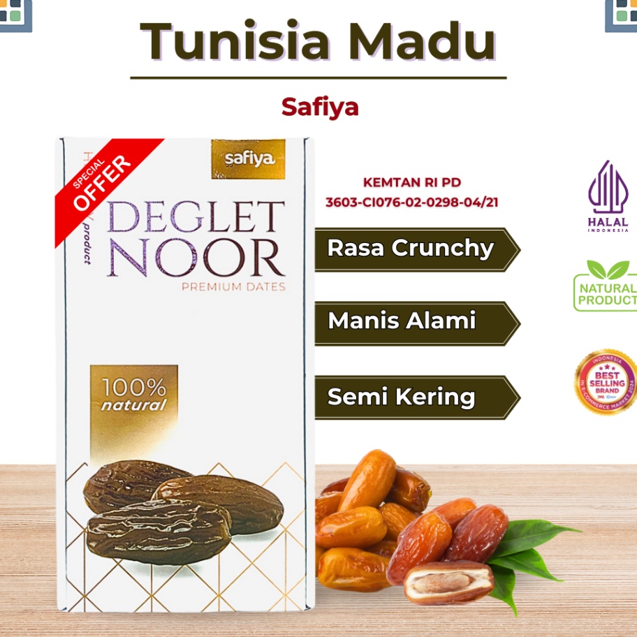 

Special Kurma Tunisia Madu 1 Kg Safiya Super Premium