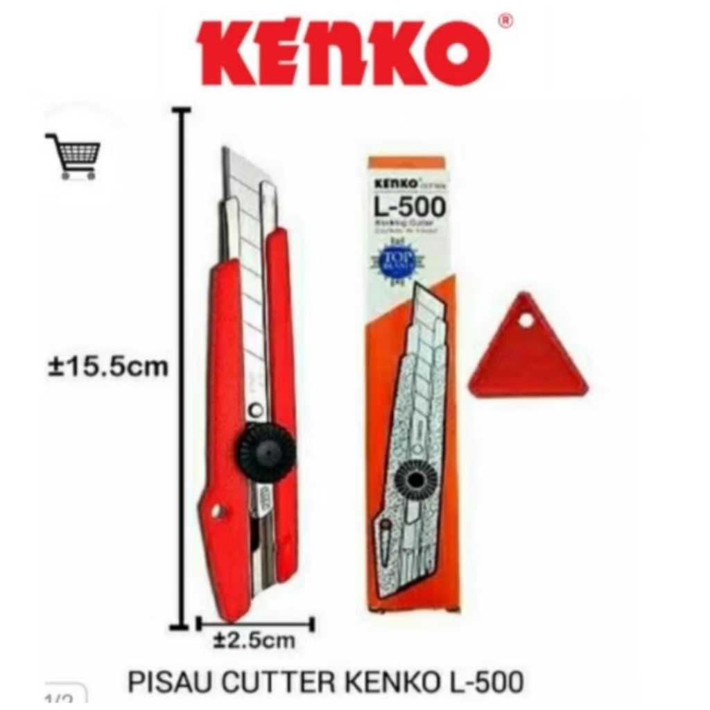 

Cuuter Kenko L-500/Pisau Cutter Besar KENKO L-500 Tajam dan Bagus 100% ORIGINAL