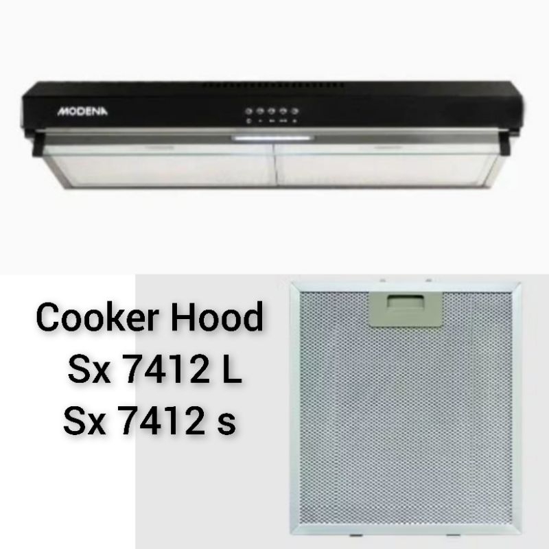 Alumunium Foil cooker Hood modena sx 7412 L, sx 7412 s