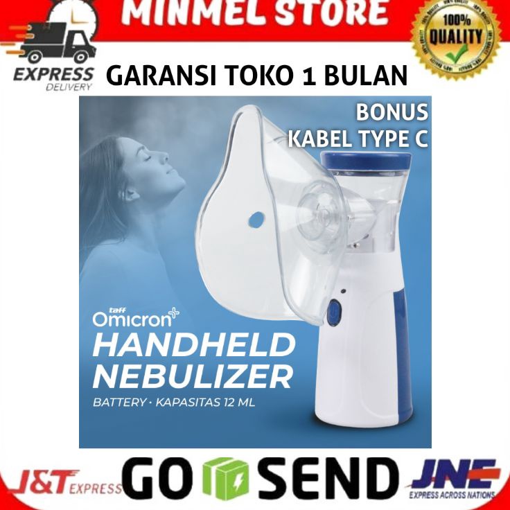 Nebulizer Mesh Mini Inhaler Portable Electric Baterai Terapi Pernapasan Asma Bronkitis Nebulizer Mes