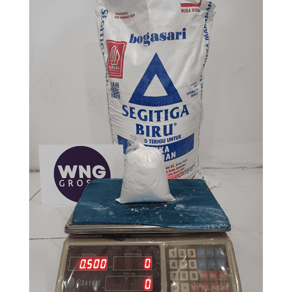 

Tepung Terigu Segitiga Biru Curah/Repack 500g