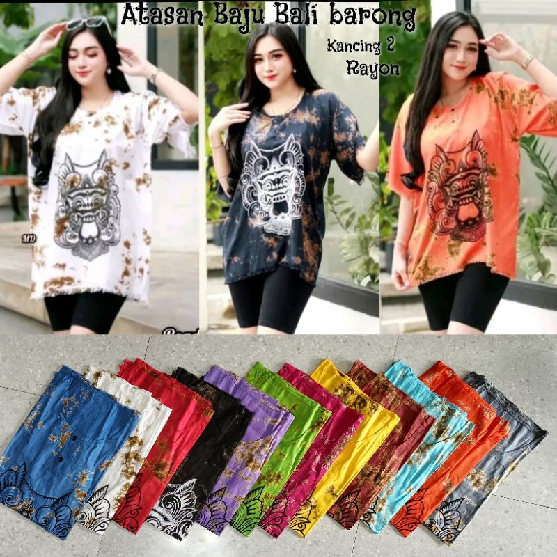 Daster oleholeh khas Bali atasan barong Atasan Bali rayon