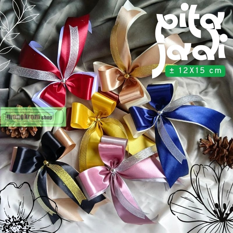 

Pita Jadi, Pita Hampers, Pita Souvenir, Pita Kado - Simple Elegant Cantik Pita Jadi Warna Polos ukuran 12X15 cm