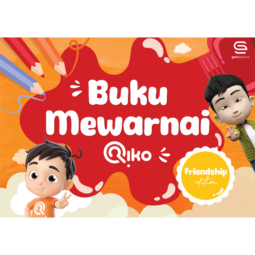 Buku Mewarnai Riko The Series - Edisi Friendship