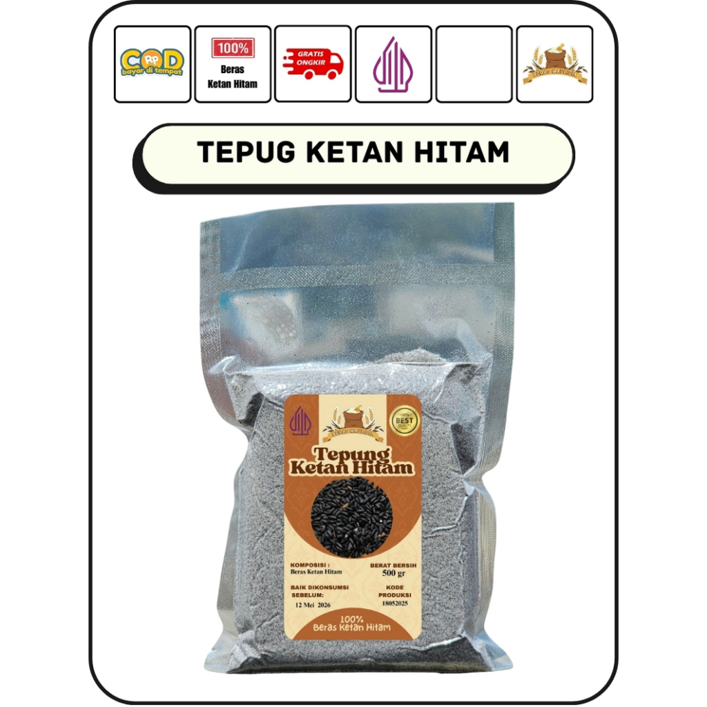 

Tepung Ketan Hitam 500gr Kemasan Vacuum (Maulidia)