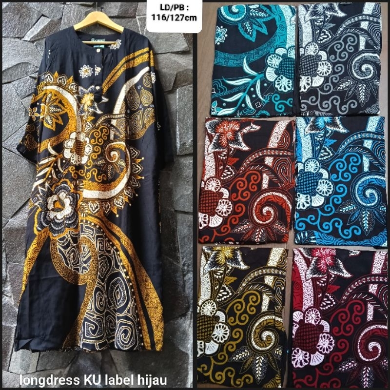 Longdress/daster panjang kencana ungu label hijau