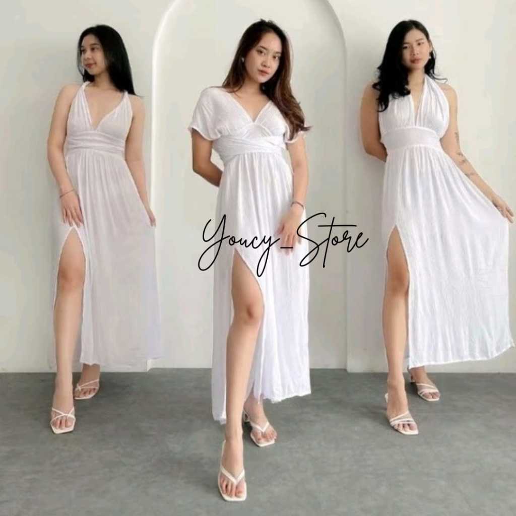 LAMIRE DRESS 3 IN 1/LONG DRESS KOREAN TERBARU/SEXY DRESS PARTY/DRESS PANTAI
