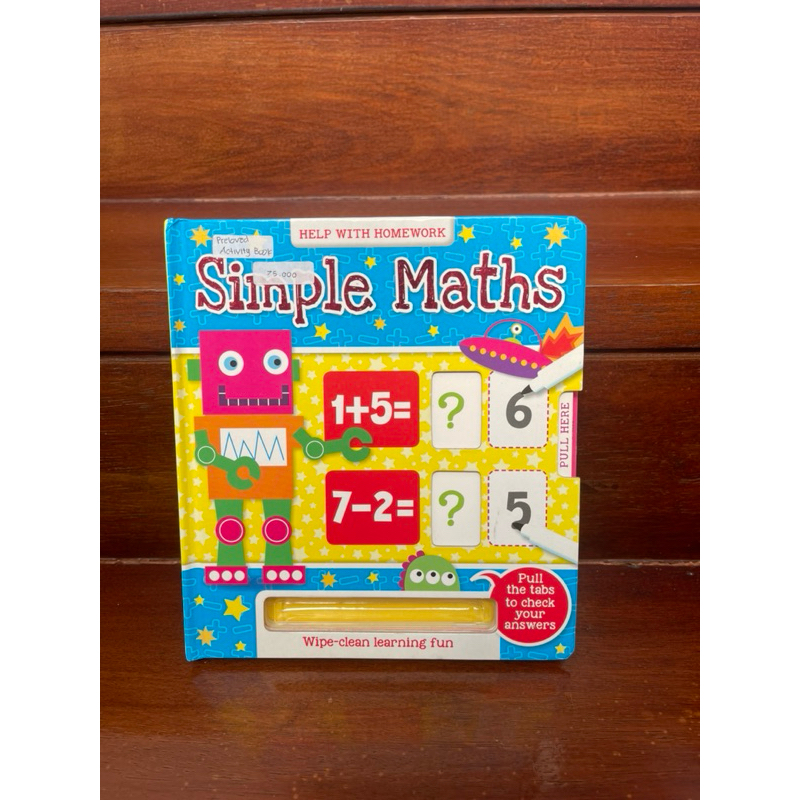 preloved WIPE And CLEAN  simple maths +pull the tabs