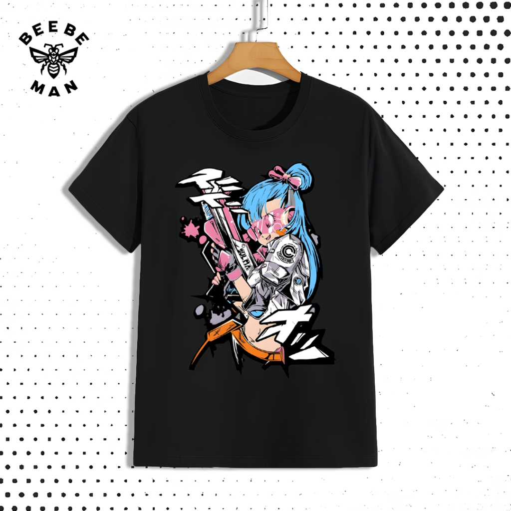 Kaos Pria Basic Remaja dan Dewasa Motif Girl Tembakan Jepang Katun 24s Distro