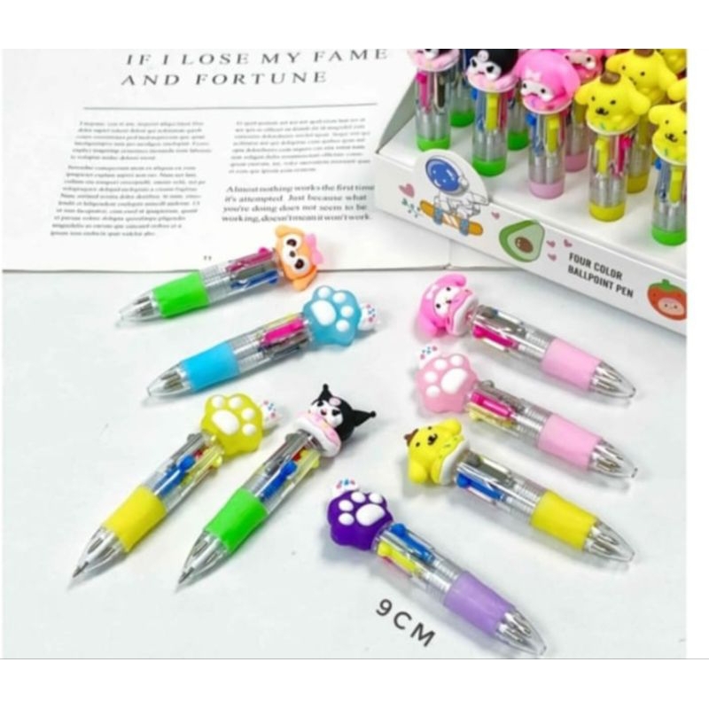 

Pulpen Sanrio Cetek 4 Warna