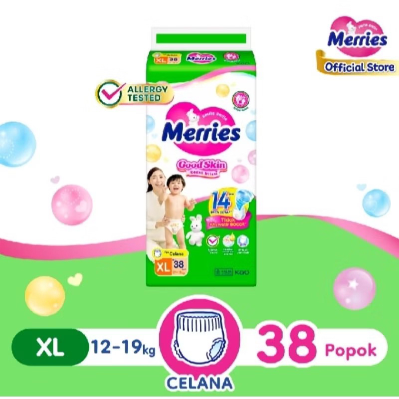 merries mami popok ukuran XL 38