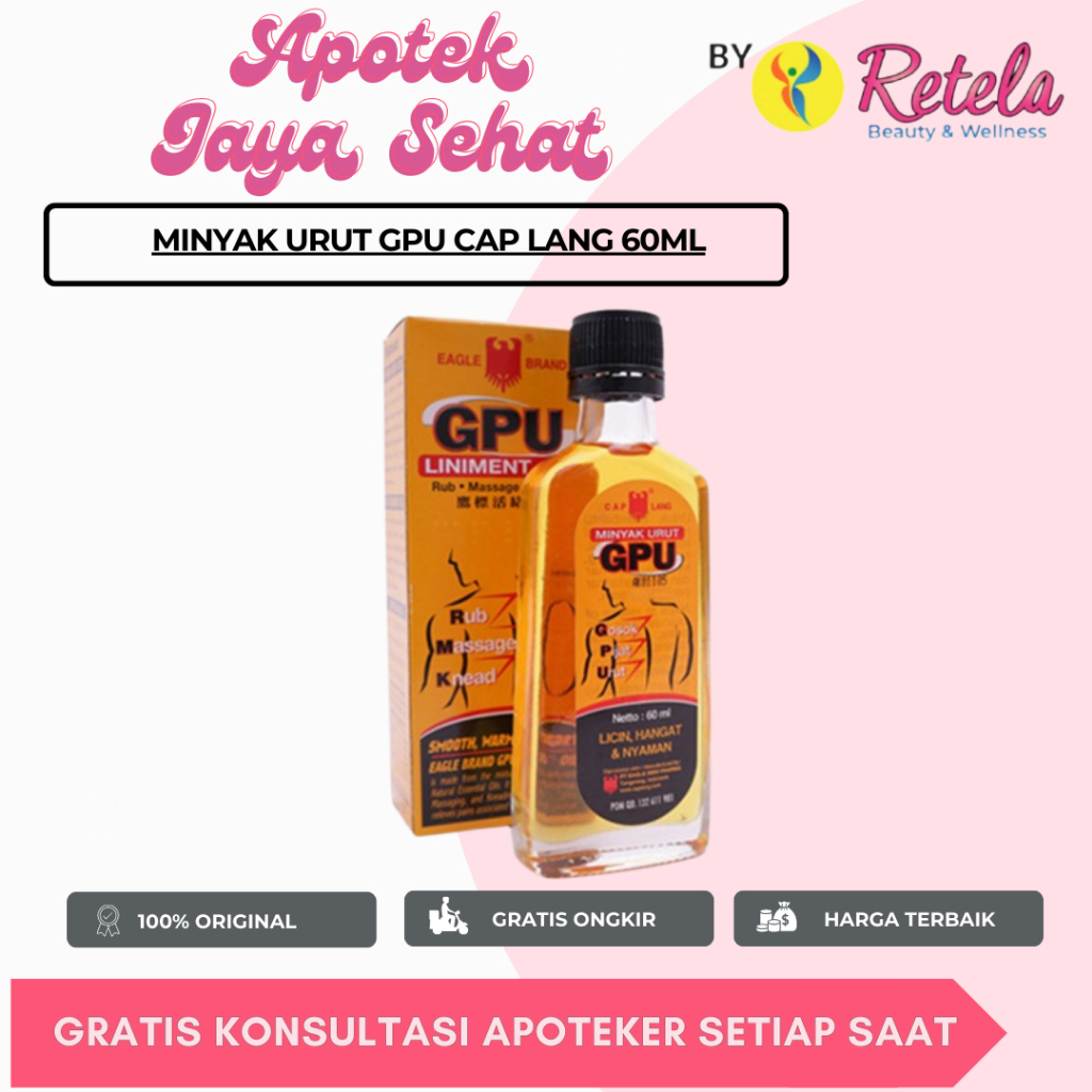 MINYAK URUT GPU CAP LANG 60ML