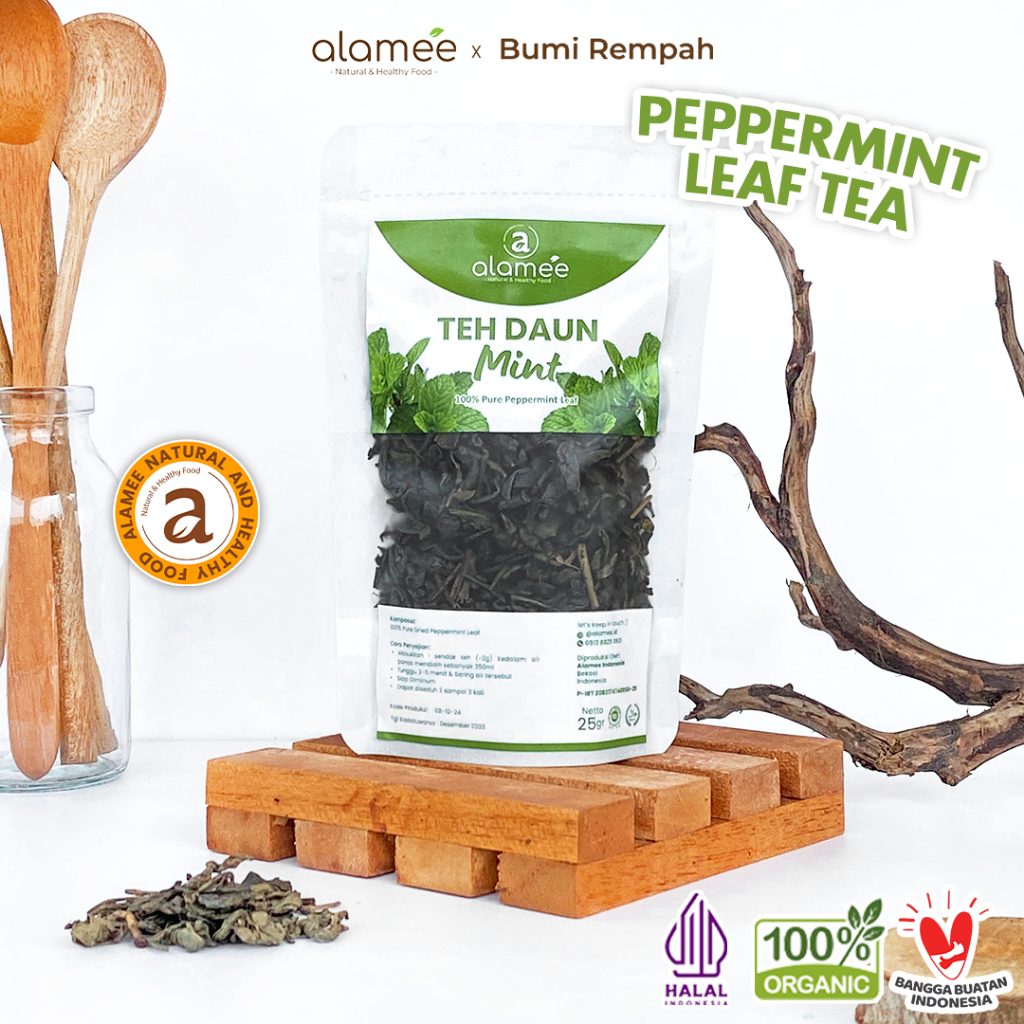 

ALAMEE Peppermint Tea Teh Daun Mint Organik Pappermint Papermint Kering Dried 25gr