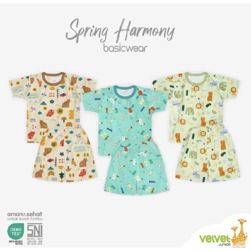 VELVET JUNIOR | VELVET JUNIOR SETELAN BAJU OBLONG SPRING HARMONY | SETELAN BAJU ANAK | BAJU ANAK MUR
