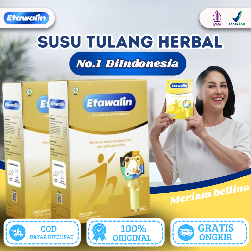 

ETAWALIN 100% ORIGINAL 2 BOX - Susu Etawa Herbal Solusi Asam Urat dan Nyeri Sendi