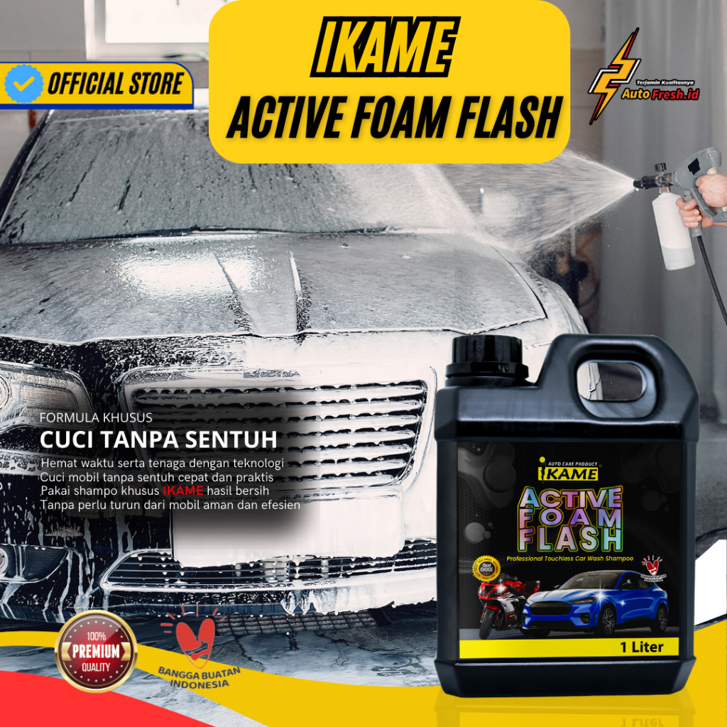 Shampo Cuci Mobil Motor / Shampoo Tanpa Sentuh IKAME  / Shampoo Touchless / Touchless Shampoo Mobil 