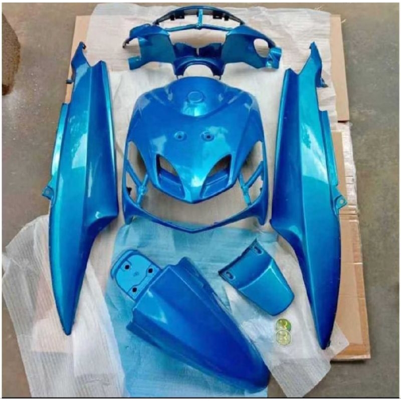 TERLARIS Body Motor Yamaha Mio Bodi Mio Sporty Smeil Full Set Halus Warna biru muda