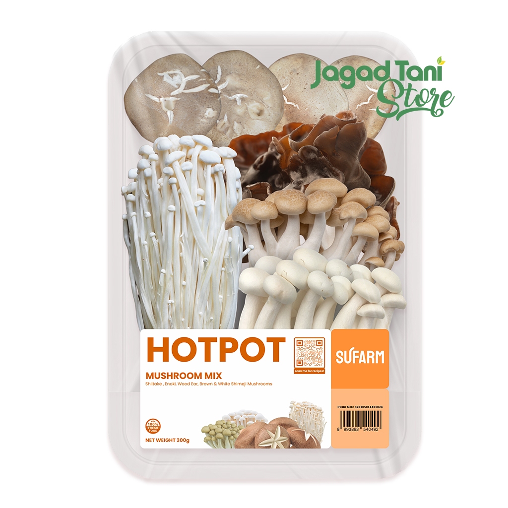 

SUFARM Hotpot Mushroom Mix 300 Gr – Campuran Jamur untuk Hotpot