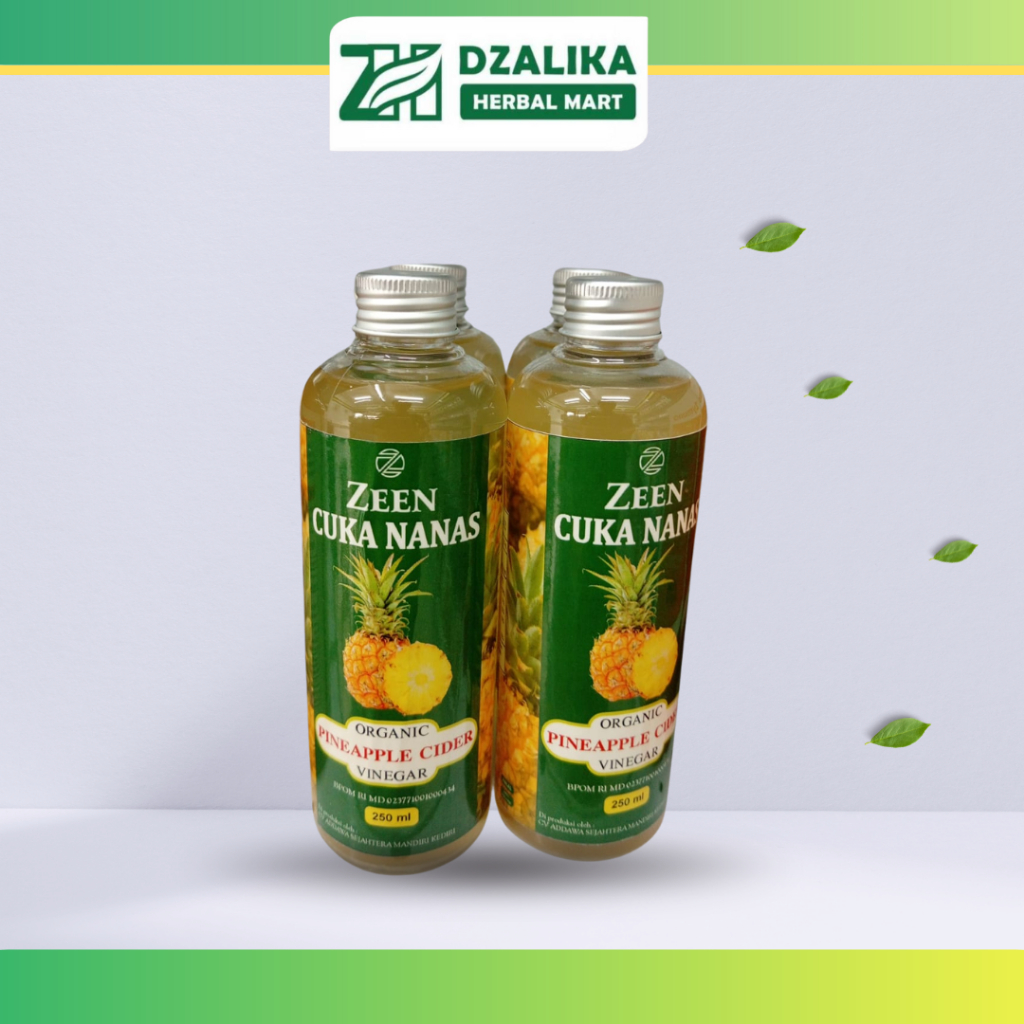 

ZEEN CUKA NANAS ISI 250 ML ORIGINAL UNTUK KESEHATAN ORGANIK HALAL BPOM