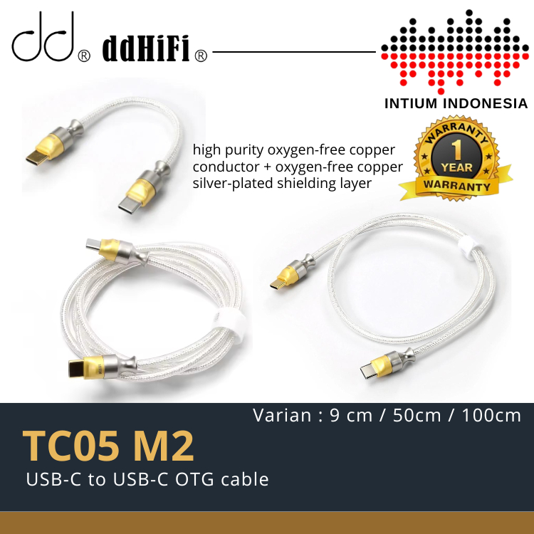 ddHIFI TC05 M2 / TC-05 M2 / TC 05 M2 USB-C to USB-C USB OTG Cable