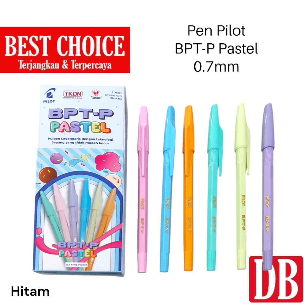 

Ballpoint / Pulpen Pilot BPT-P Pastel Hitam (12pcs)