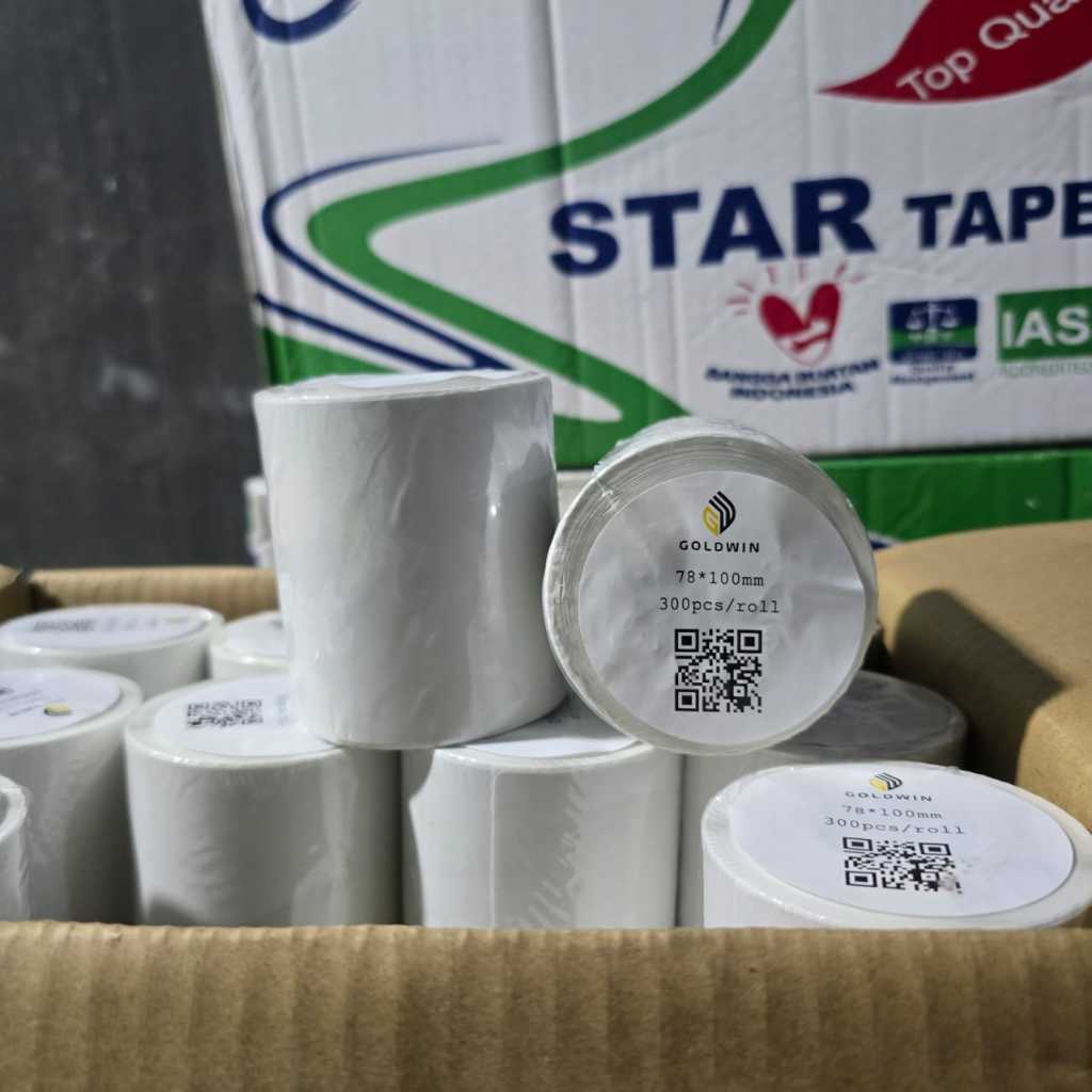 

Kertas Thermal Uk 78*100mm isi 300pc golden win