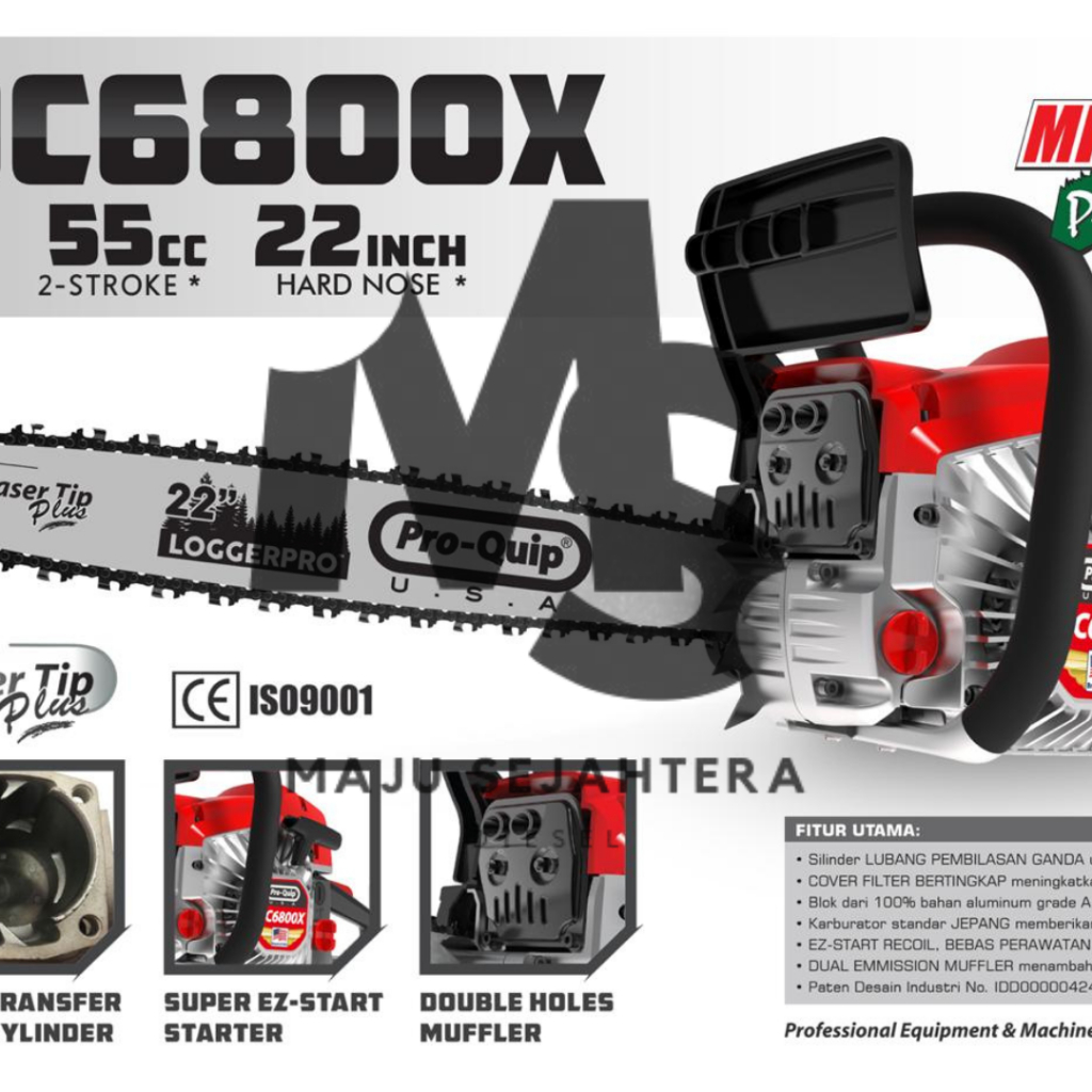 Gergaji Mesin Chainsaw ProQuip 22 inch QC6800X