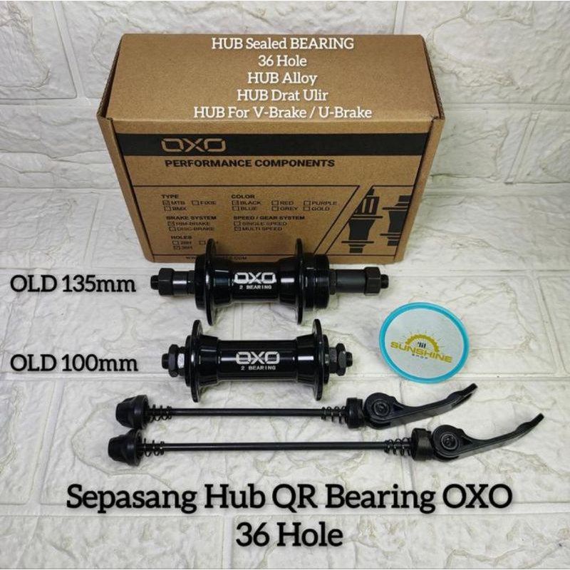 Hub Freewheel Drat 36H OXO HB-201 Alloy SEALED BEARING V Brake As QR For MTB Federal Jadul Vintage B