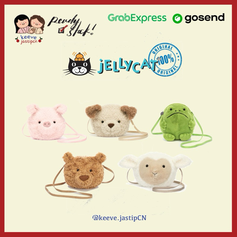 <PO> JELLYCAT LONDON ORIGINAL AMUSEABLES SLING BAG PLUSH