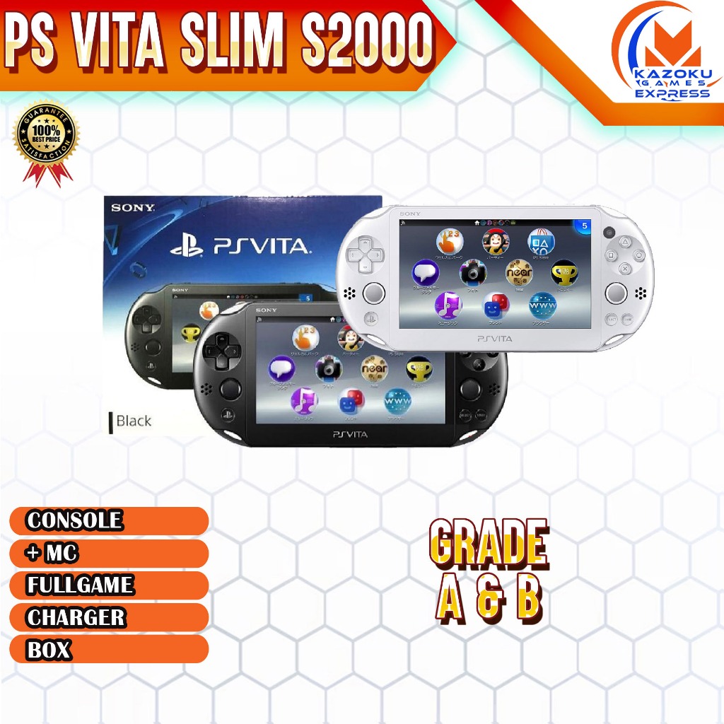 Sony Ps Vita S1000 Fat S2000 Slim - 64GB/128GB/256GB - Full Games