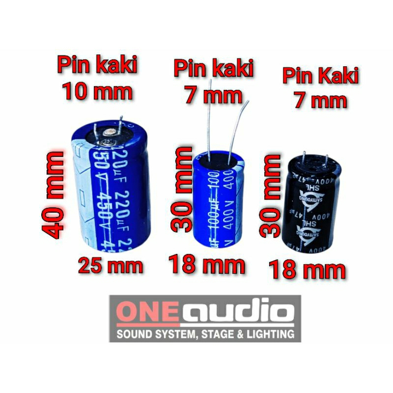 Elco SHL SAMYOUNG NCH AUDIO 47uf /100uf / 220uf / 400v /450v