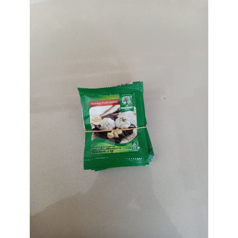 

Bawang Putih Bubuk Cap Pohon Mangga 4gr 10pcs