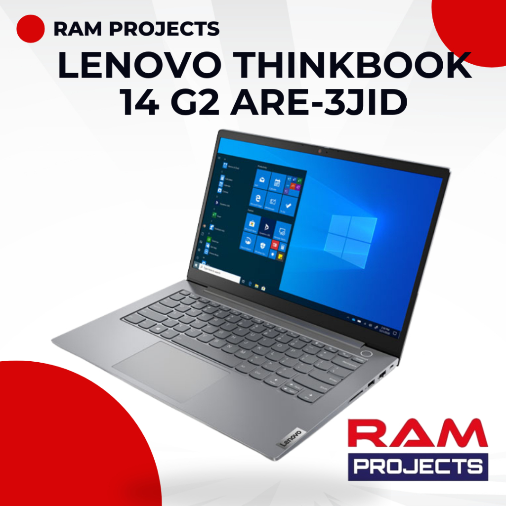 Lenovo ThinkBook 14 G2 ARE-3JID (AMD Ryzen 3 4300U, RAM 8GB, SSD 512GB, Vga Ati Radeon Vega 5, LED 1