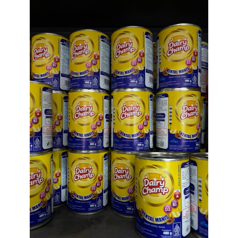 

DAIRY CHAMP 480gr - SUSU KENTAL MANIS DAIRY CHAMP KALENG 480gr