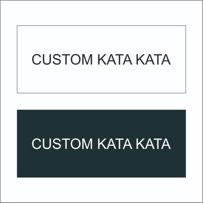 

Custom Kata Kata atau Tulisan Bahan Akrilik 2 mm